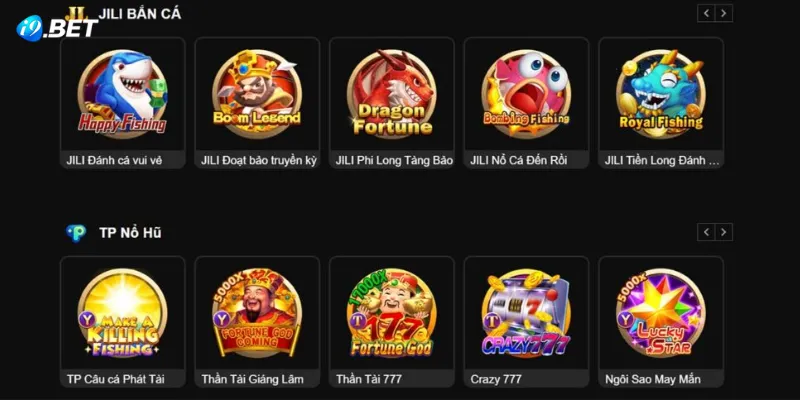 Khám phá kho sản phẩm cá cược "đồ sộ" tại i9Bet 