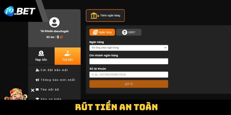 Rút tiền an toàn